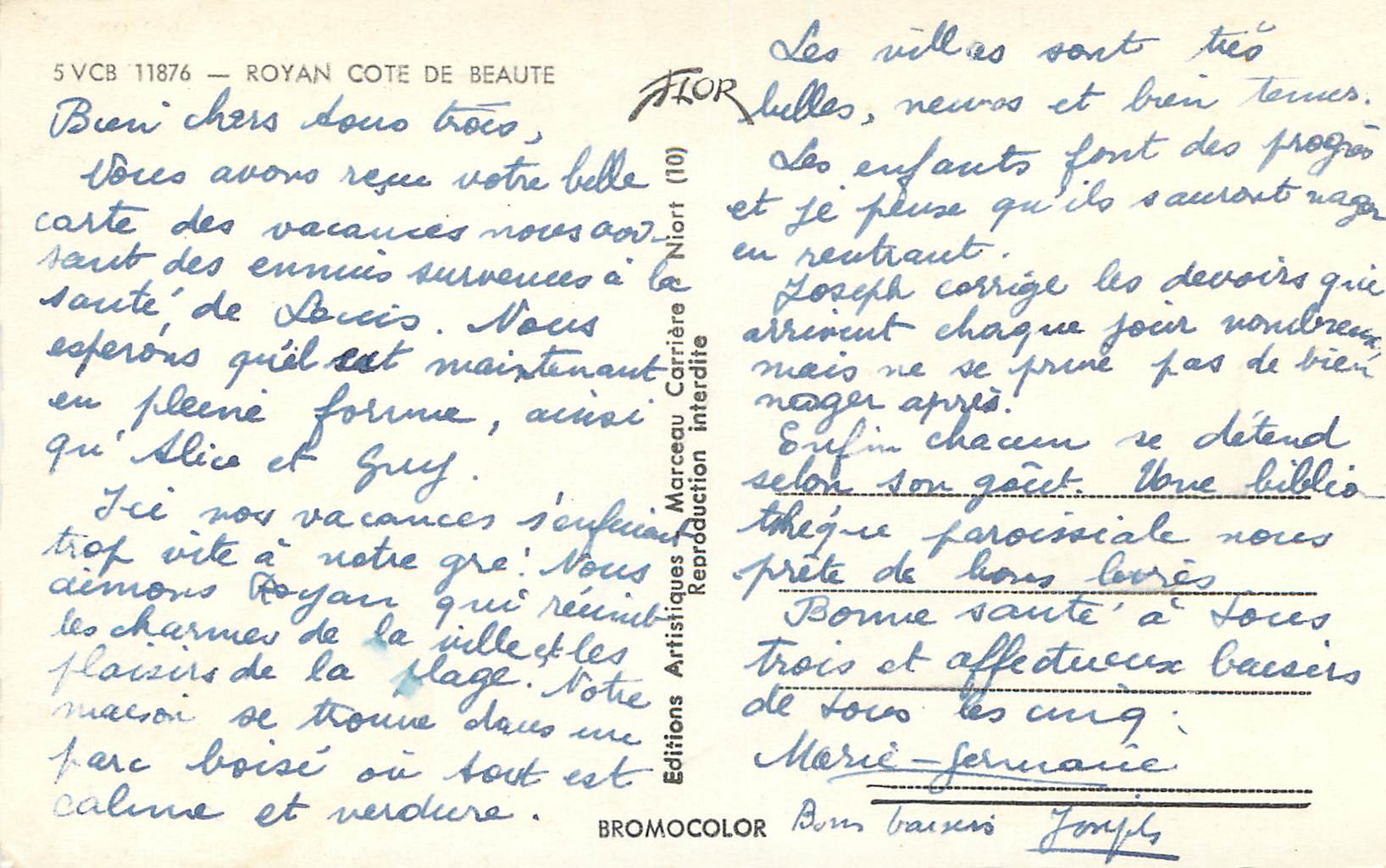 CPM Royan Cote de Beaute — Rückseite