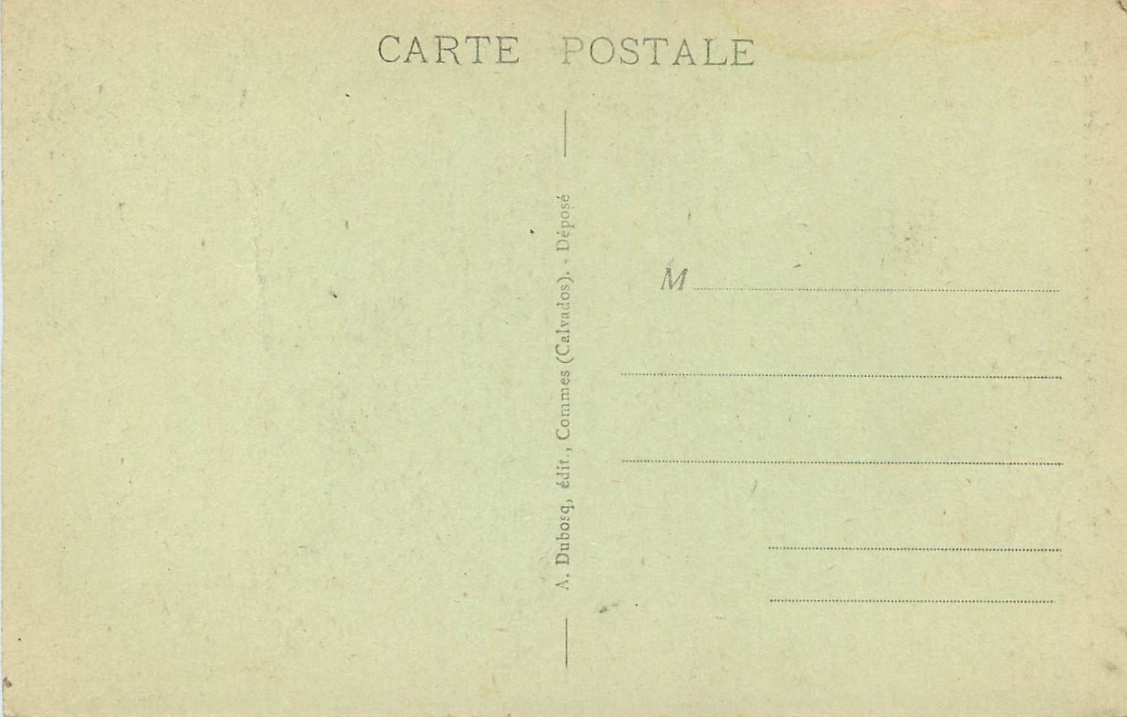 CPA Longues (Calvados) Jeune Demoiselle de Fontenailles — Verso