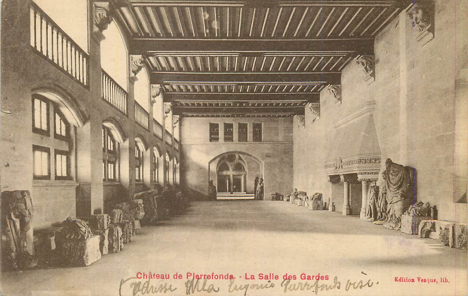 CPA Chateau de Plarrefonds La Salle des Gardes