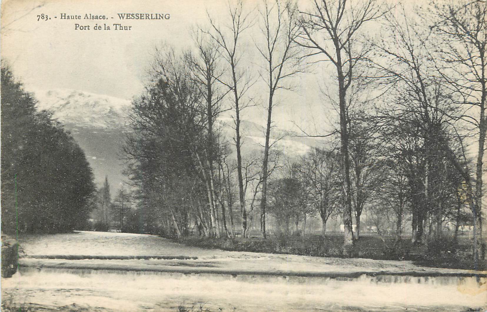 CPA Haute Alsace Wesserling Port de la Thur