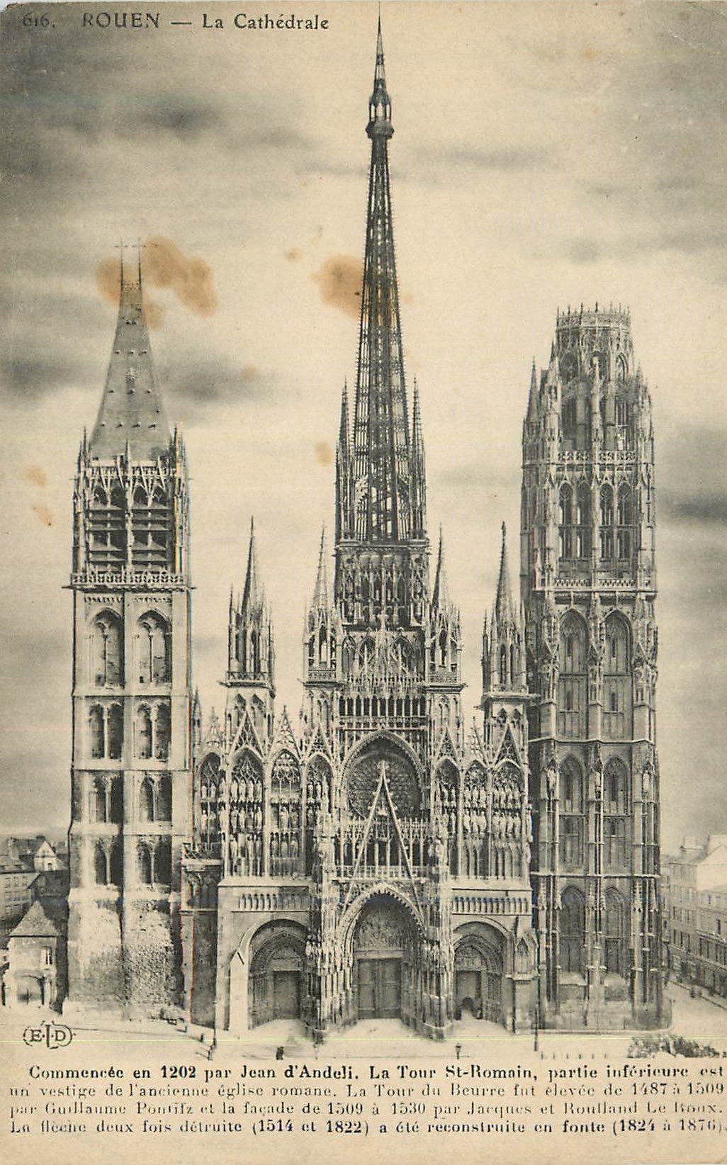 CPA Rouen La Cathedrale