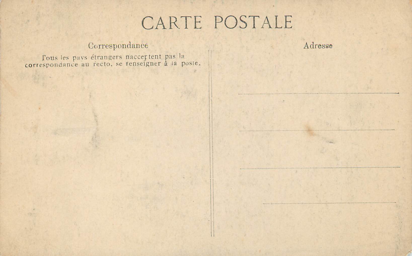 CPA Rouen La Cathedrale — Verso