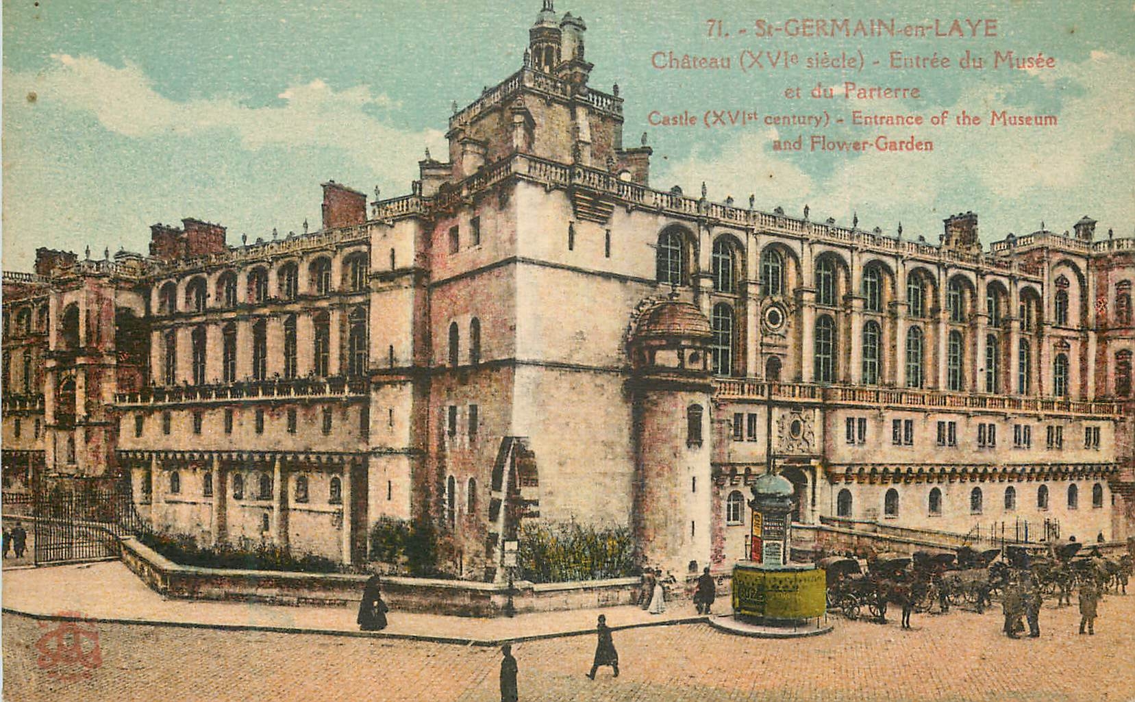 CPA St Germain en Laye Chateau (XVIe Siecle) Entree du Musee du Parterre