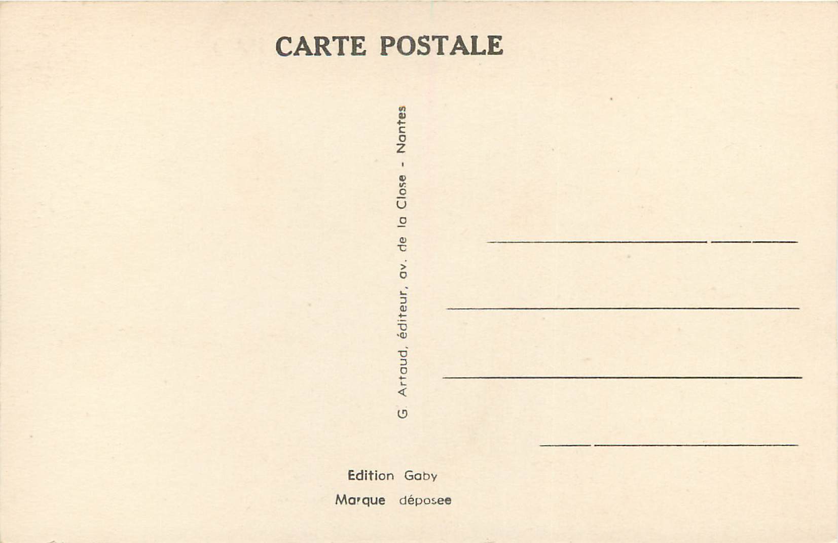CPA Chartres (E et L) La Porte Guillaume sur l'Eure — Rückseite