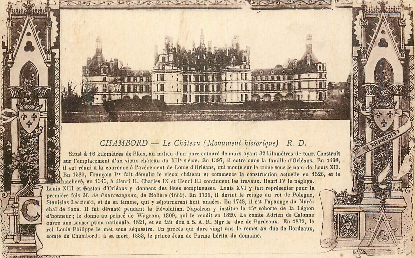 Chambord — Le Château (Monument historique) — R.D. — Edit. Dorange - Tours