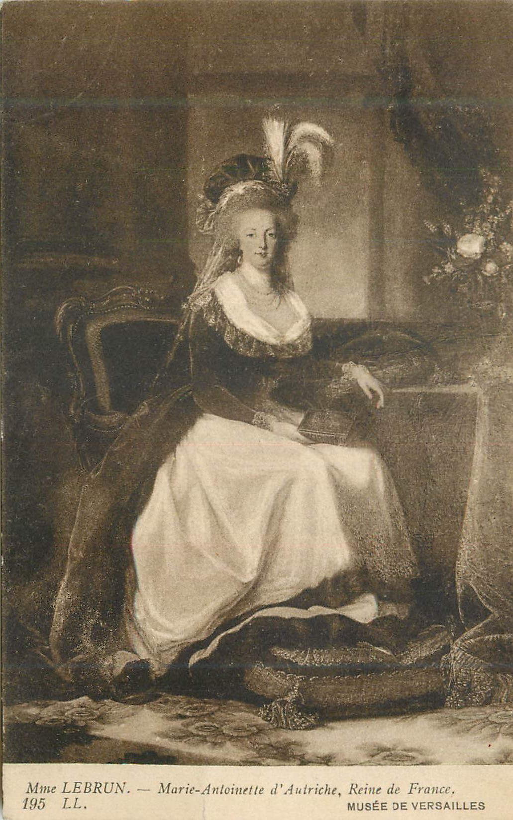 Marie-Antoinette d'Autriche, Reine de France — Mme Lebrun — Musée de Versailles — n° 195 LL