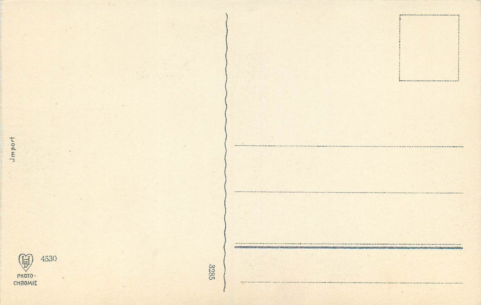 CPA Arbres — Verso