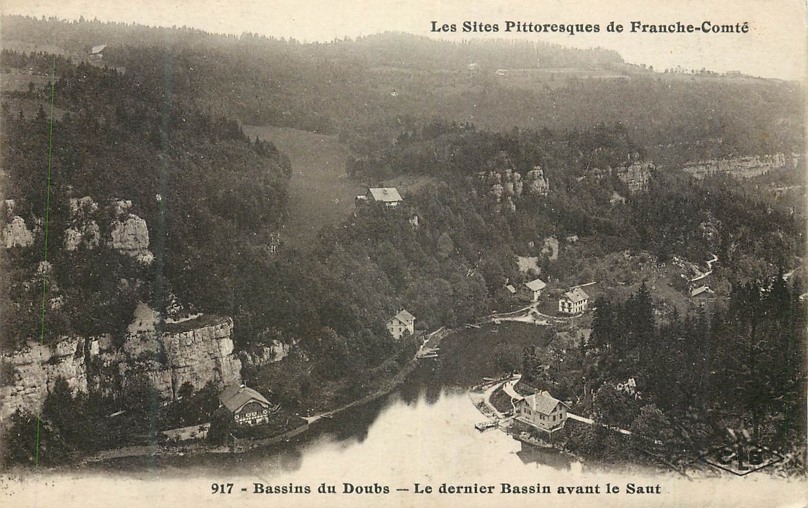 CPA Les Sites Pittoresques de France Comte Bassins du Doubs le Dernier Bassins avant le Saut