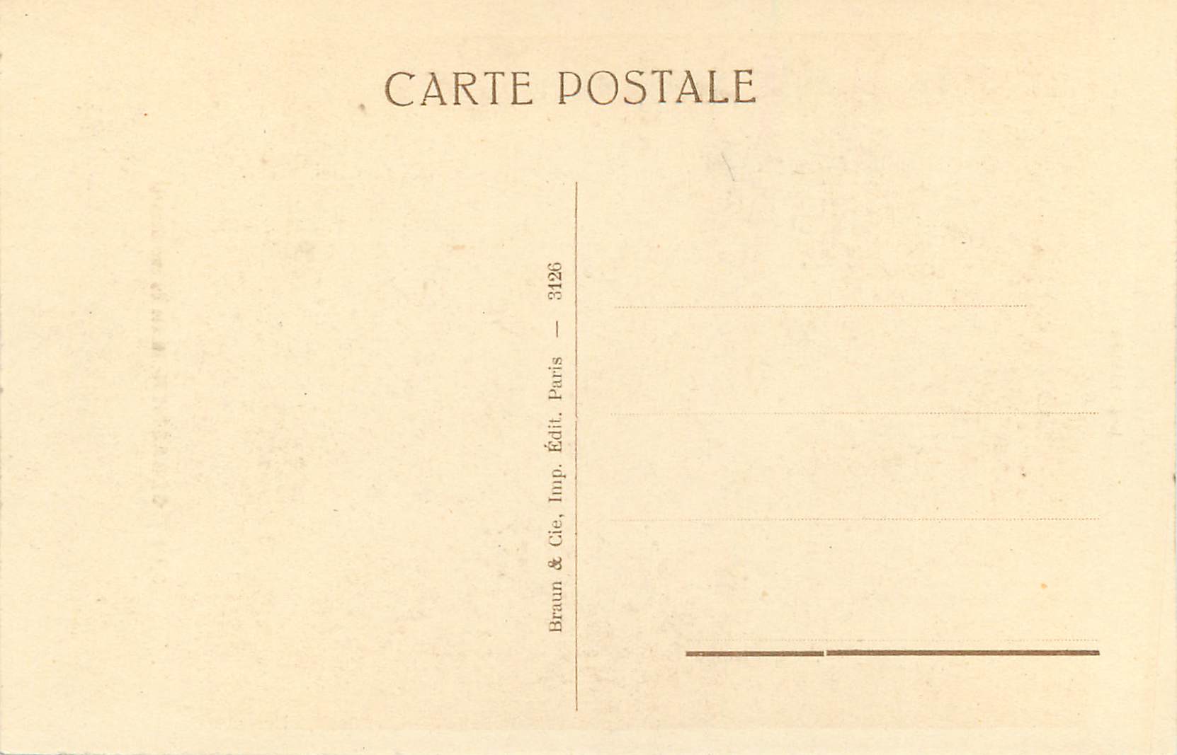 CPA Saint Bebastien (Musee du Luxembourg) JJ Henner — Verso