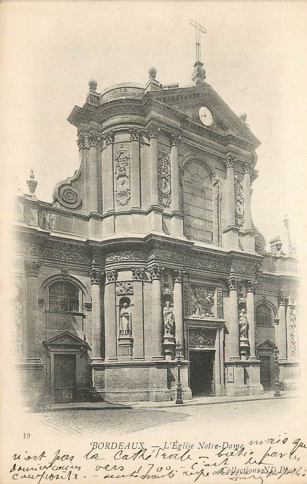 CPA Bordeaux Eglise Notre Dame (carte 1900)
