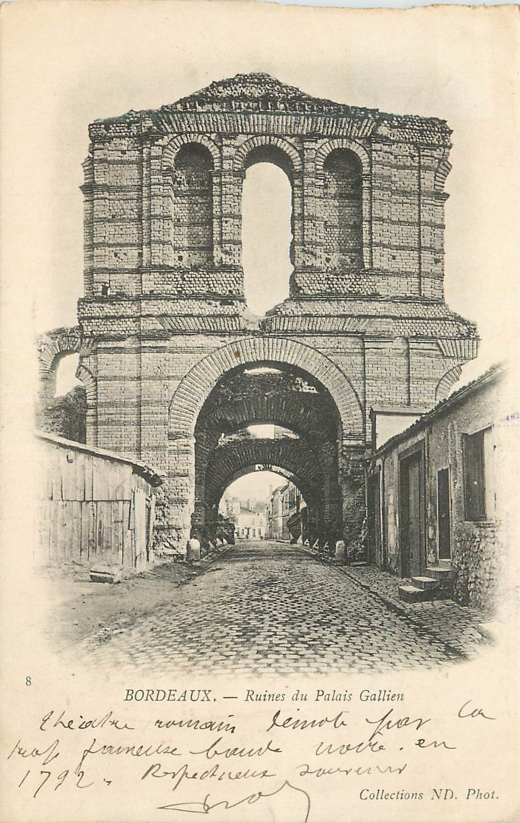 Bordeaux — Ruines du Palais Gallien — Phot. ND, n°8