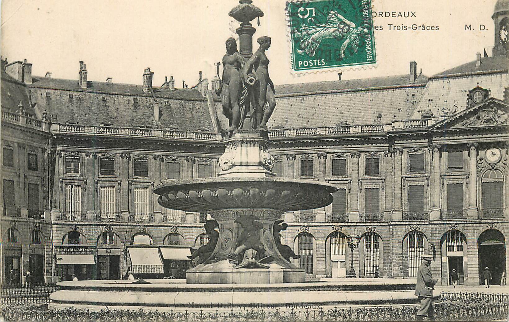 CPA Bordeaux Trois Graces