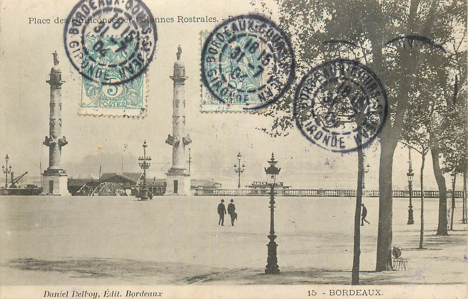 CPA Bordeaux Colonnes Rostrales