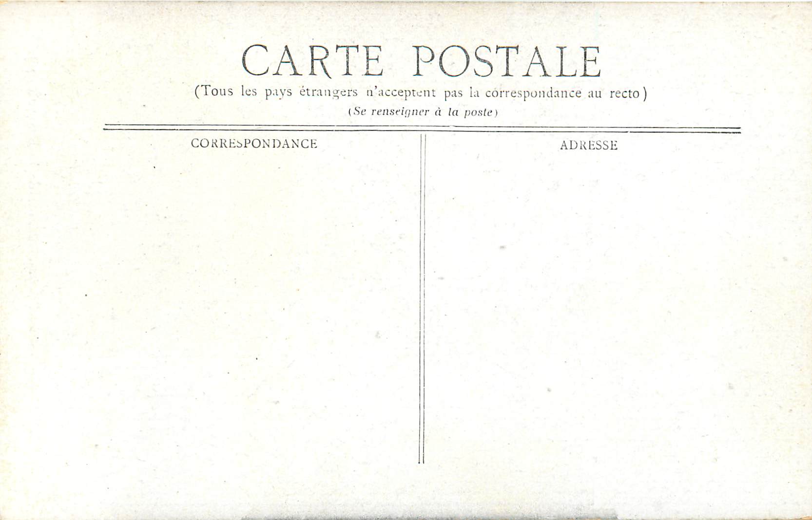 CPA Lyon Monument Carnot (Place de la Republique) — Verso