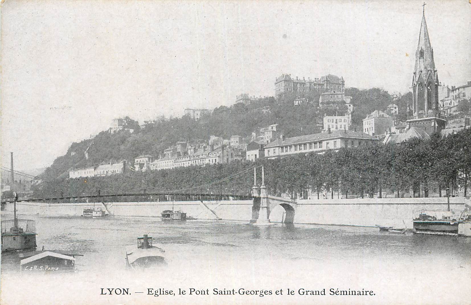 CPA Lyon Eglise Le Pont Saint Georges et le Grand Seminaire