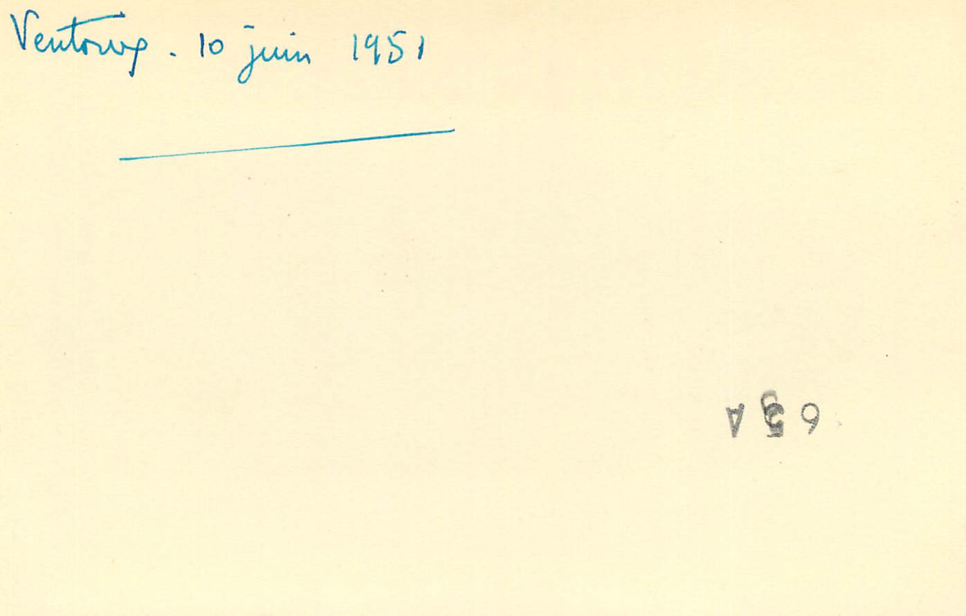 Photo Ventoux Juin 1951 — Verso