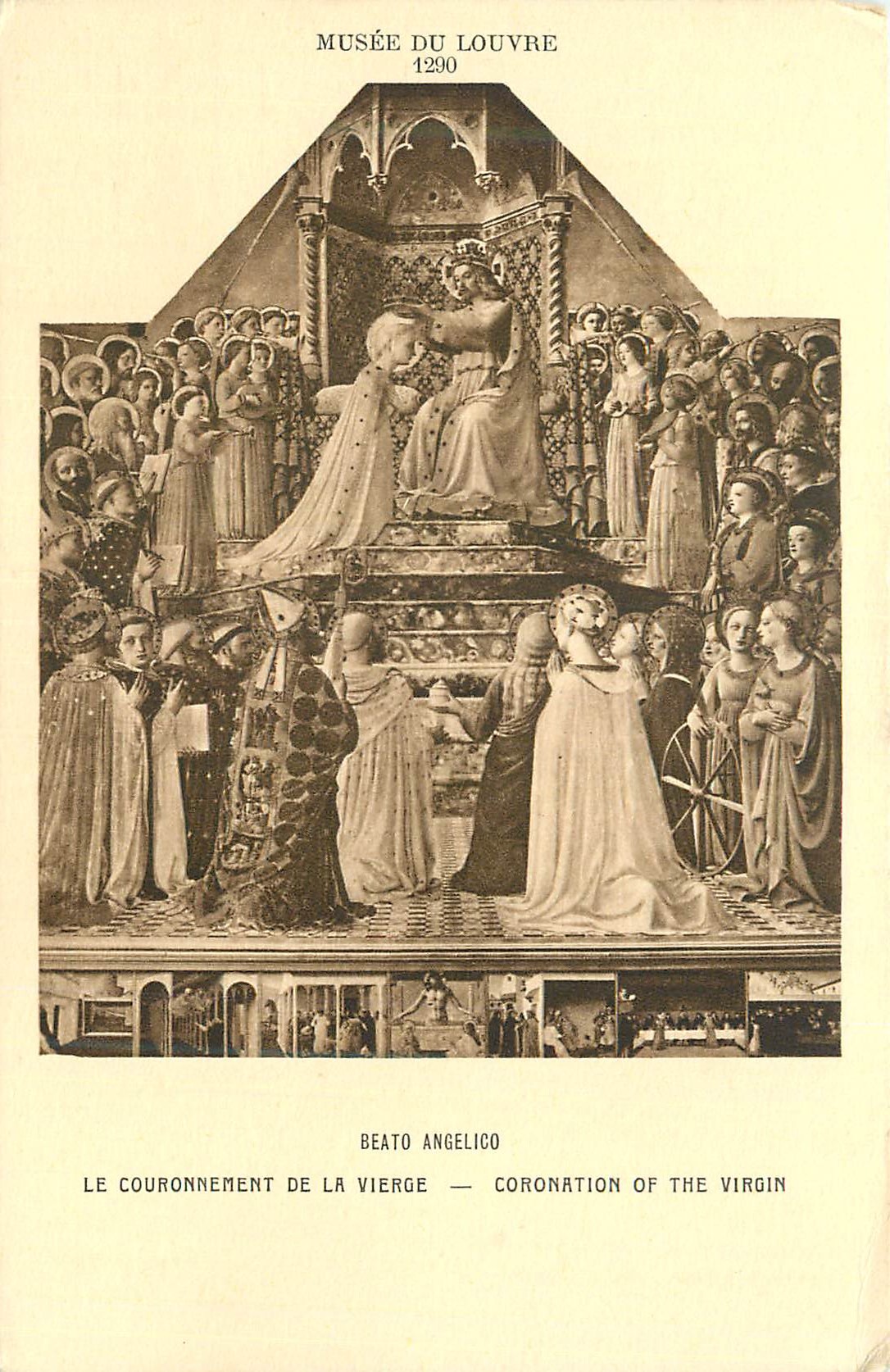 Musée du Louvre — Le Couronnement de la Vierge — Beato Angelico — 1290