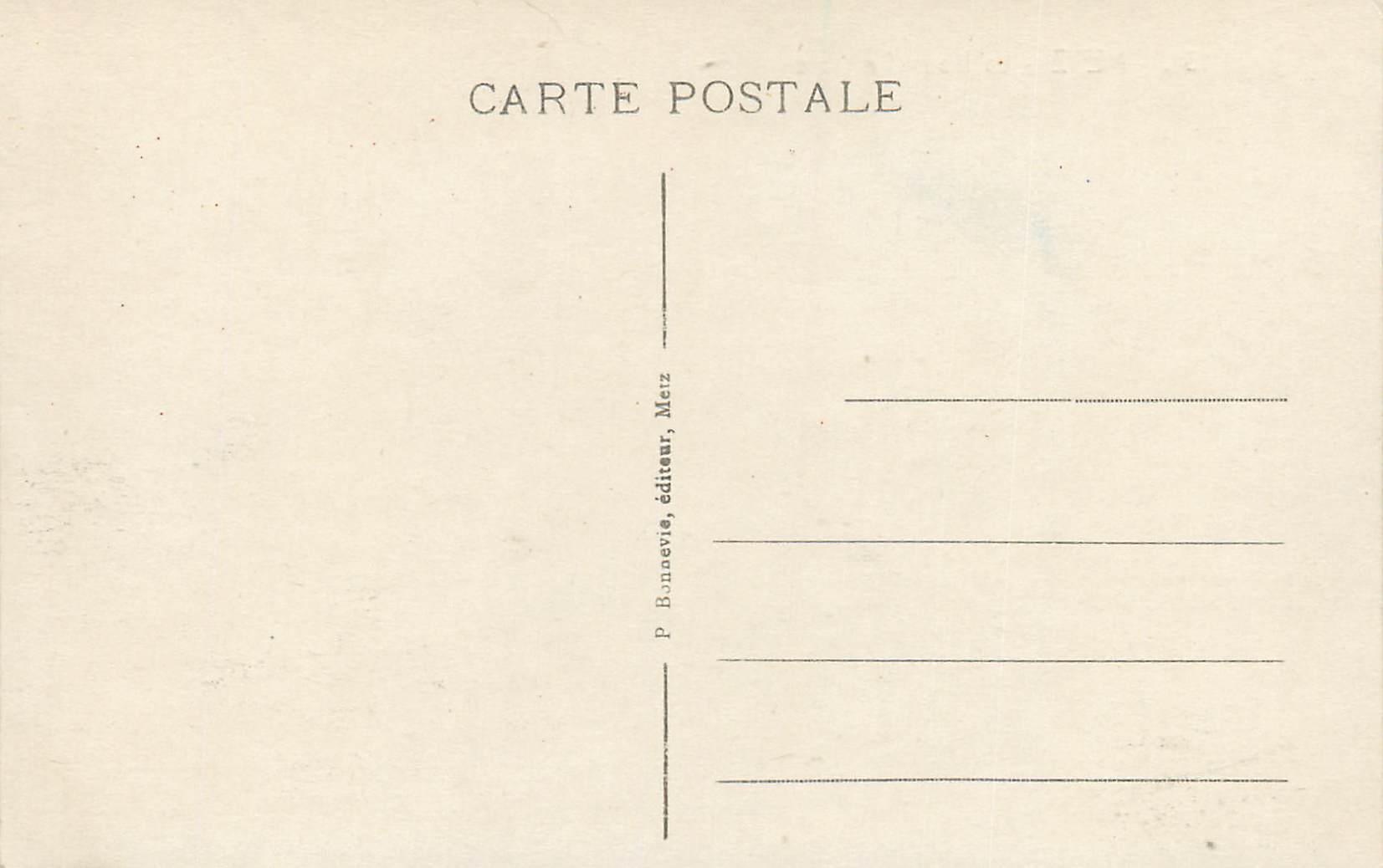 CPA Metz La Nouvelle Gare — Rückseite