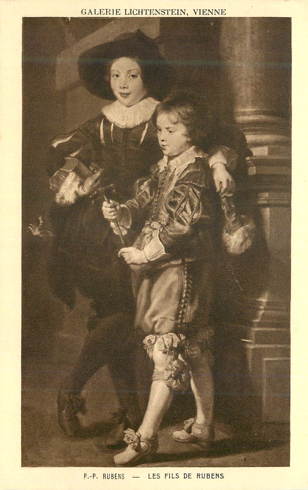 CPA Les Fils de Rubens Galerie Lichtenstein Vienn