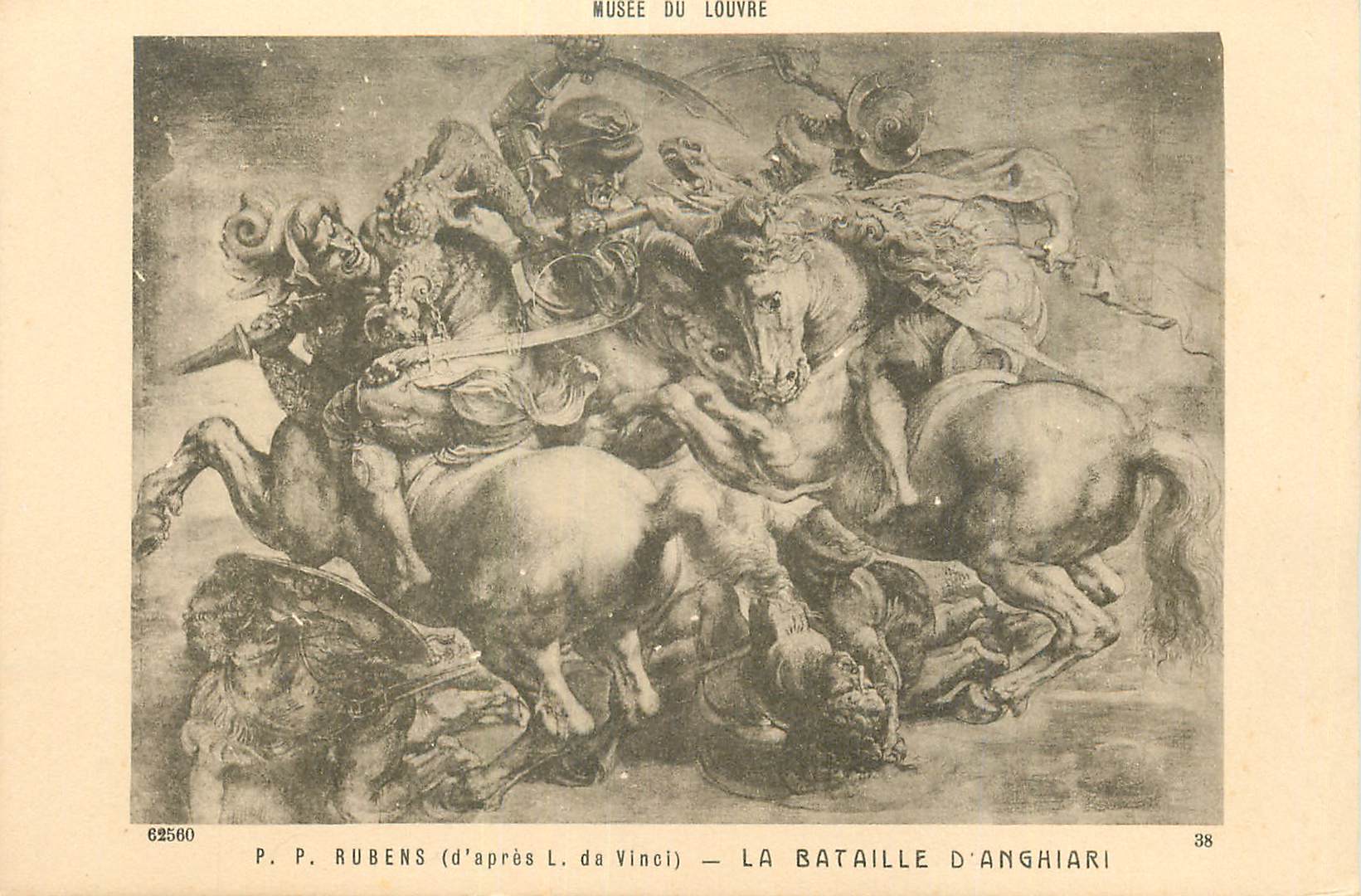 CPA P P Rubens La Bataille d'Anghiari