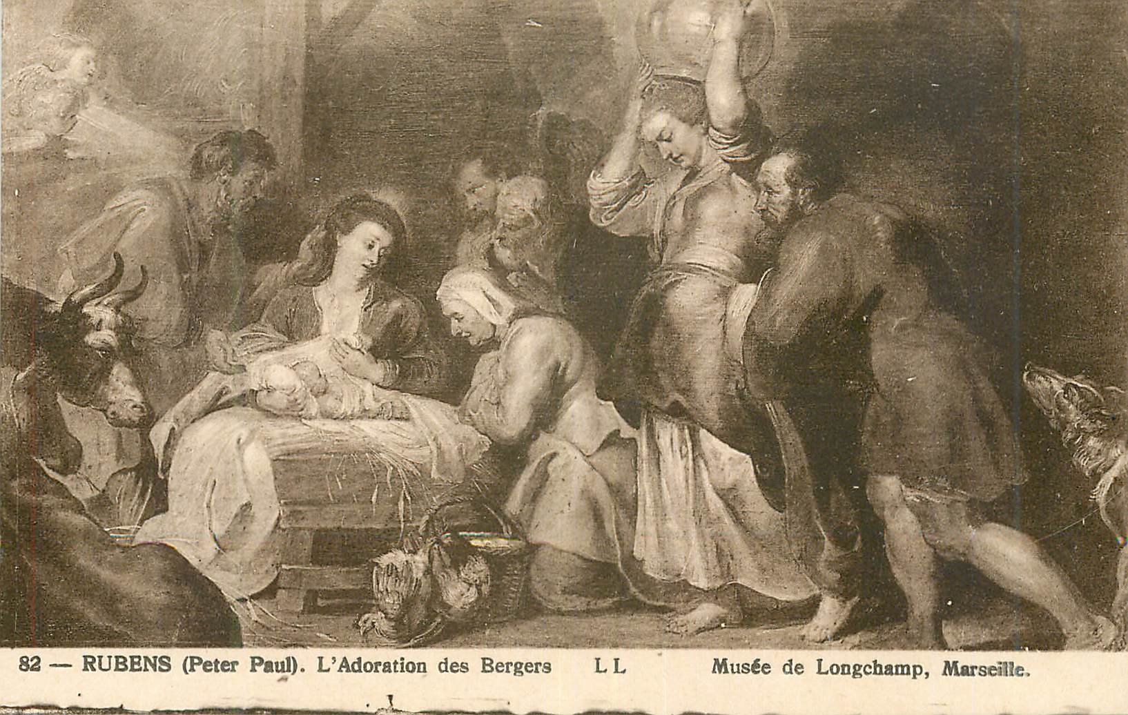 L'Adoration des Bergers — Rubens (Peter Paul) — Musée de Longchamp, Marseille.