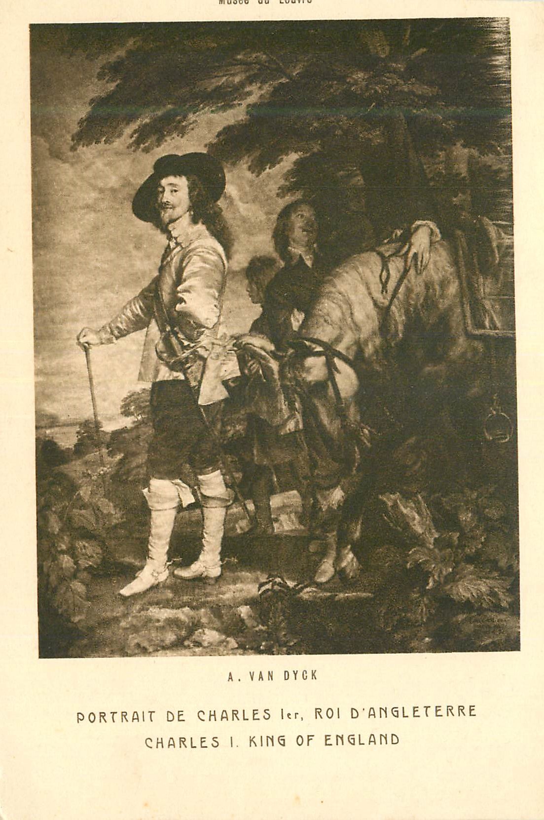 Portrait of Charles I, King of England — A. Van Dyck — Louvre Museum