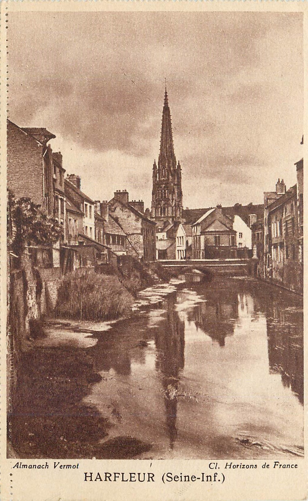 CPA Harfleur (Seine Inf) Almanach Vermot Horizons de France