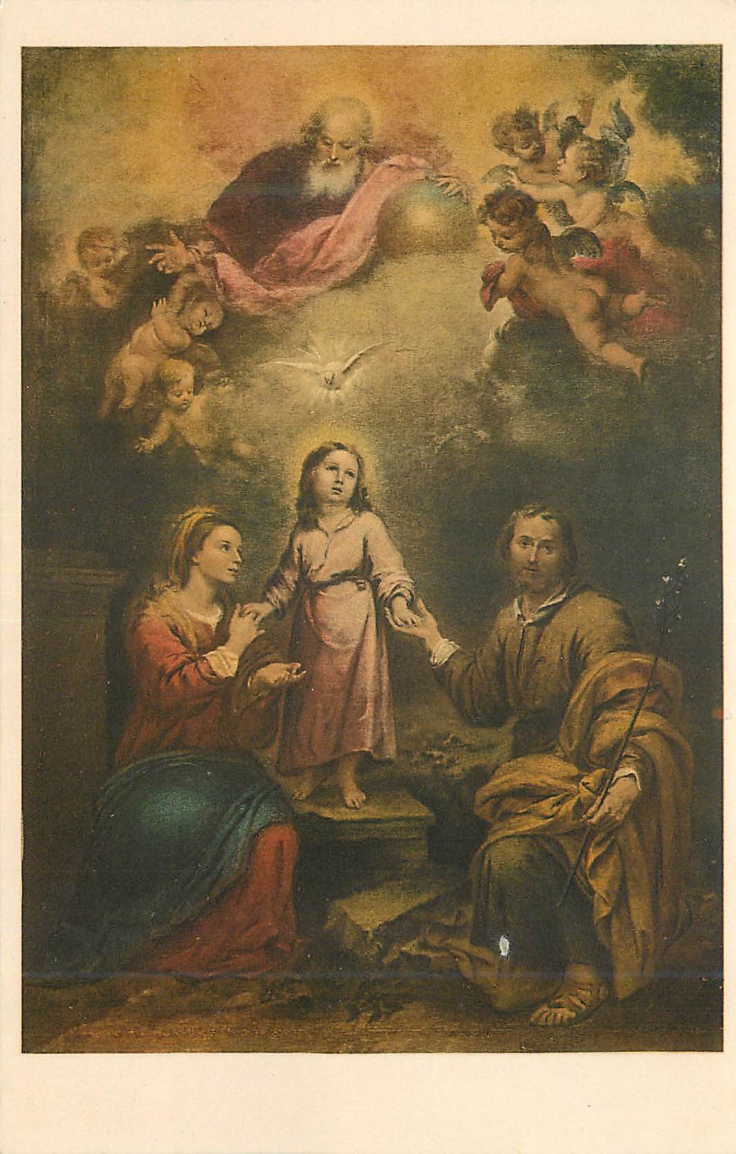 CPA Sacra Famiglia Murillo Londra National Gallery