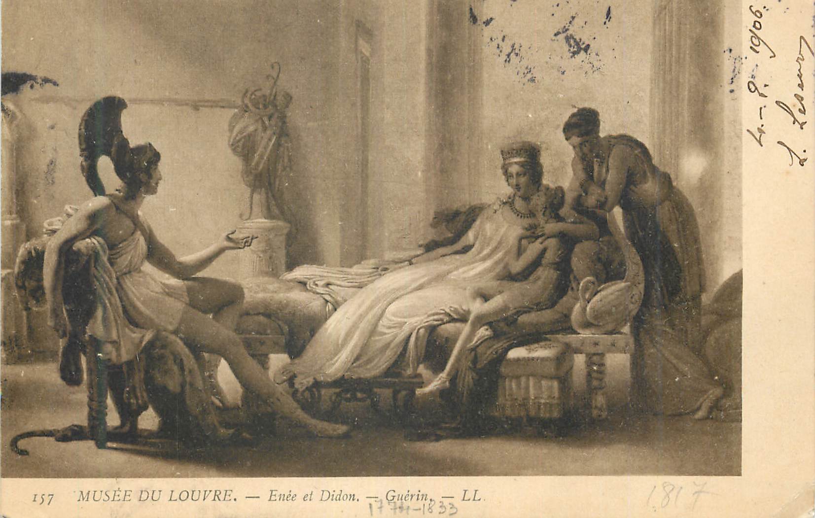 CPA Musee de Louvre Eriee et Didon Guerin LL