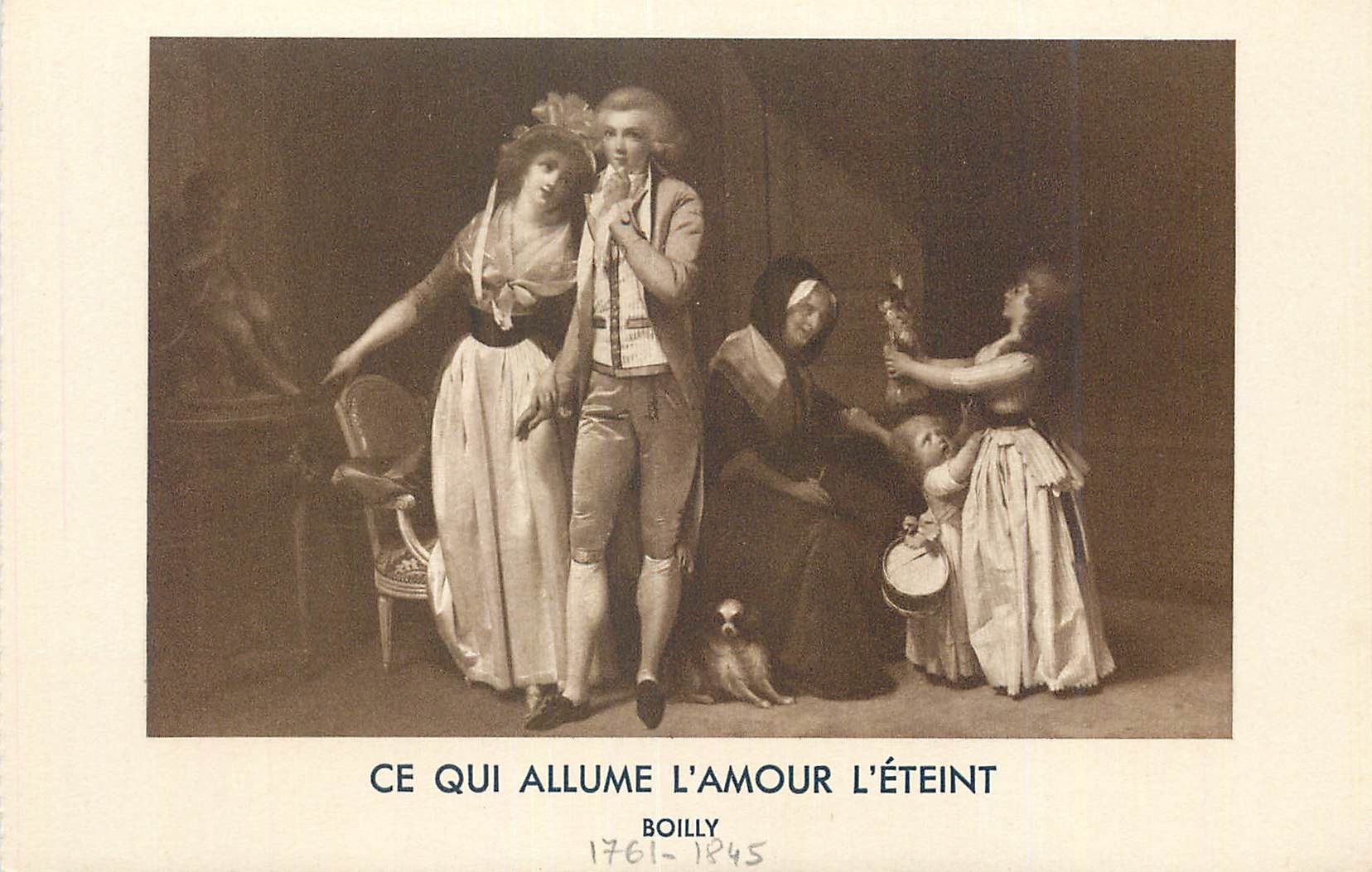 CPA Ce qui Allume l'Amour l'Eteint Boilly
