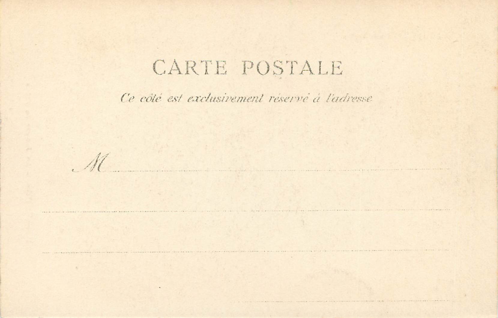CPA Meissonier Le Joueur de Flute — Rückseite