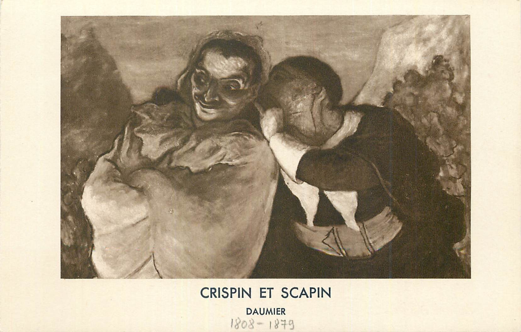 CPA Crispin et Scapin Daumier (1808 1879)