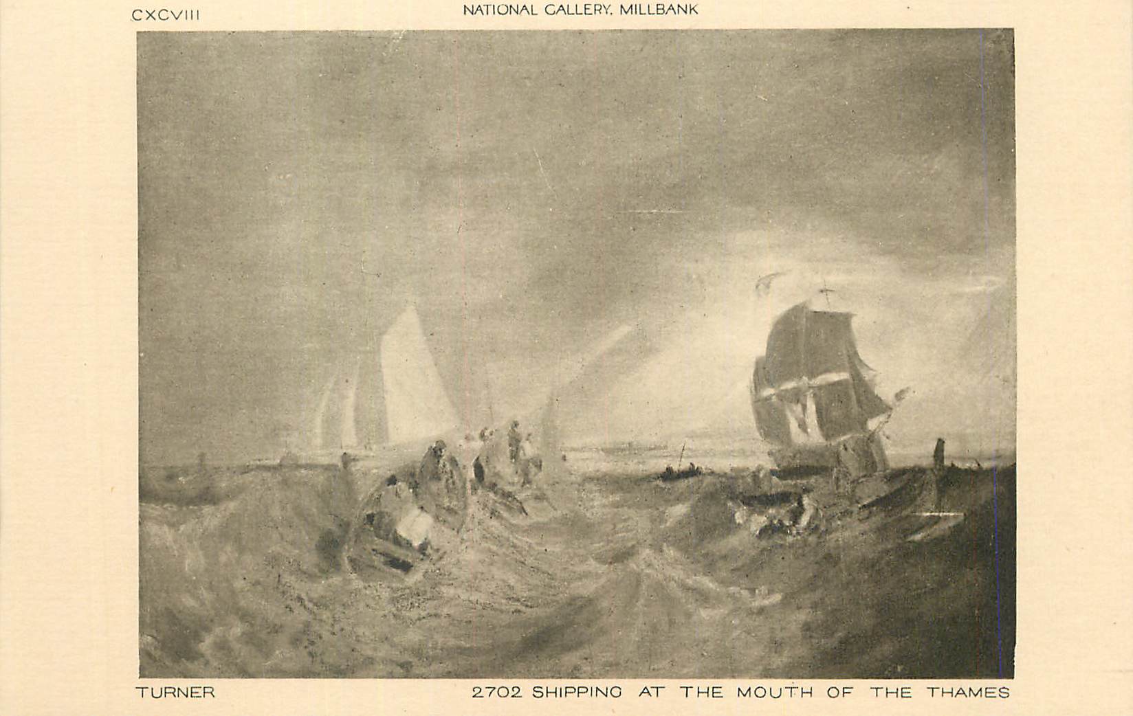 CPA Turner Shipping at the Mouth of the Thames National Gallery Millbank