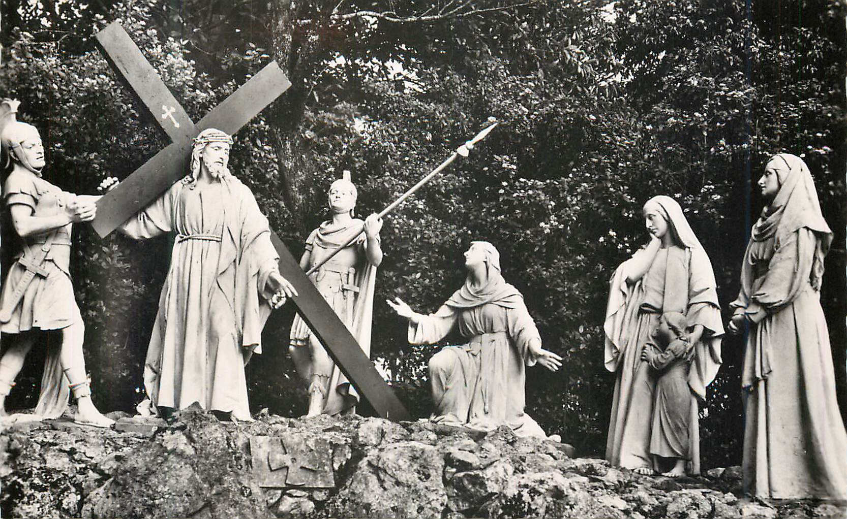 CPM Calvaire de Pontchateau 5 le Chemin de Croix (VIIIe Station) Jesus Console les Saintes Femmes