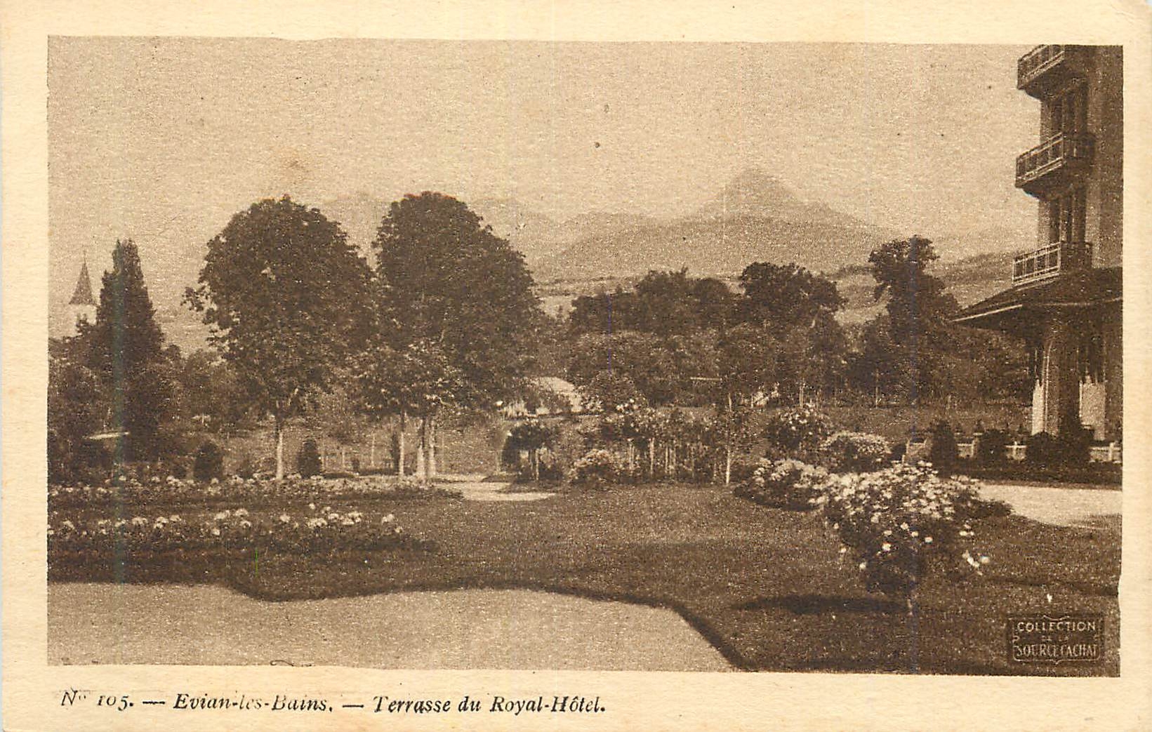 Evian-les-Bains — Terrasse des Royal-Hôtel — Collection SourceLachai, n° 105