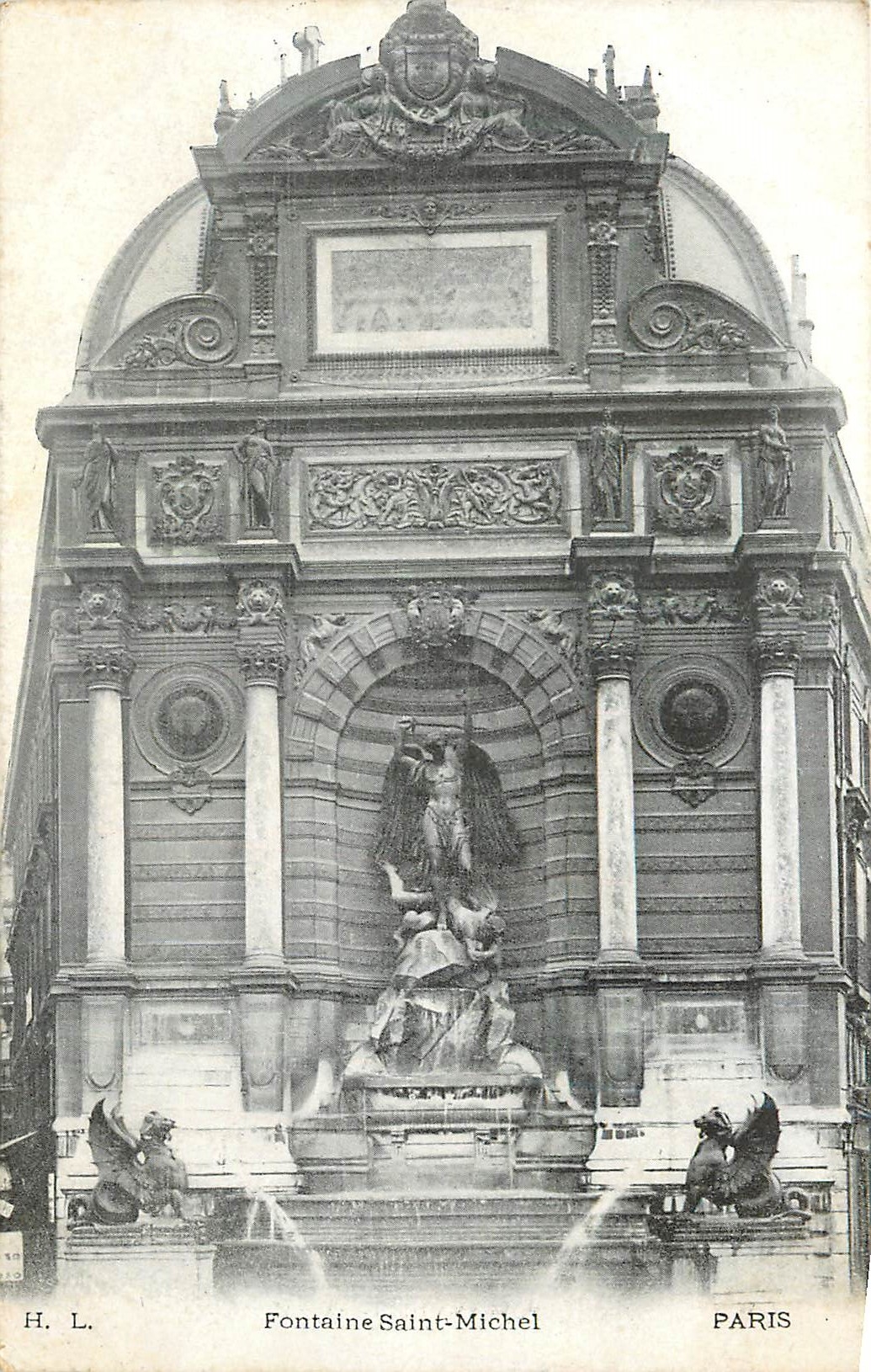 CPA Fontaine St Michel Paris