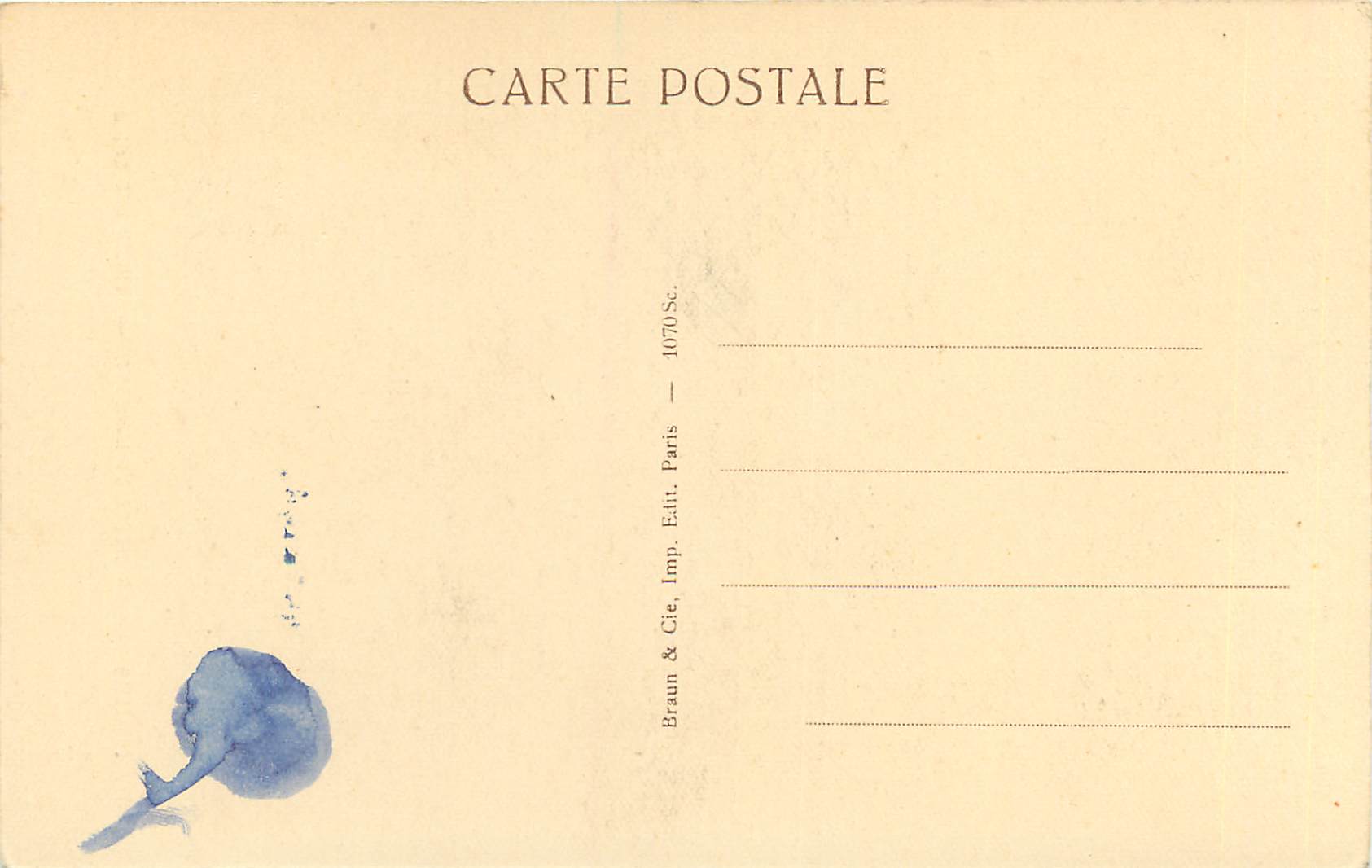 CPA Donatello La Vierge et l'Enfant Musee du Louvre — Verso