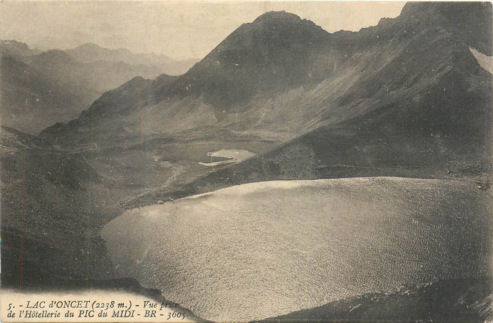 CPA Lac D'Oncet (2238 m) Vue Prise de l'Hotellerie du PIC du Midi