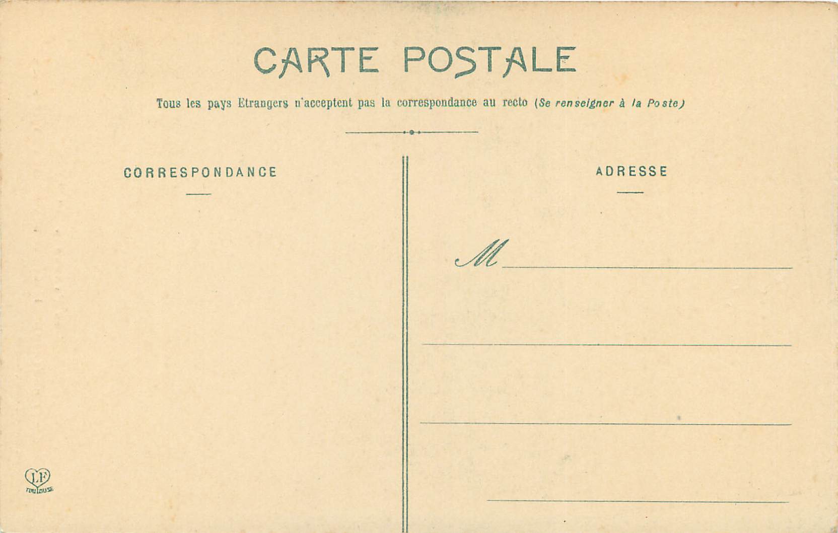 CPA Les Pyrenees St Bertrand Interieur de l'Eglise de Valcaspere — Rückseite