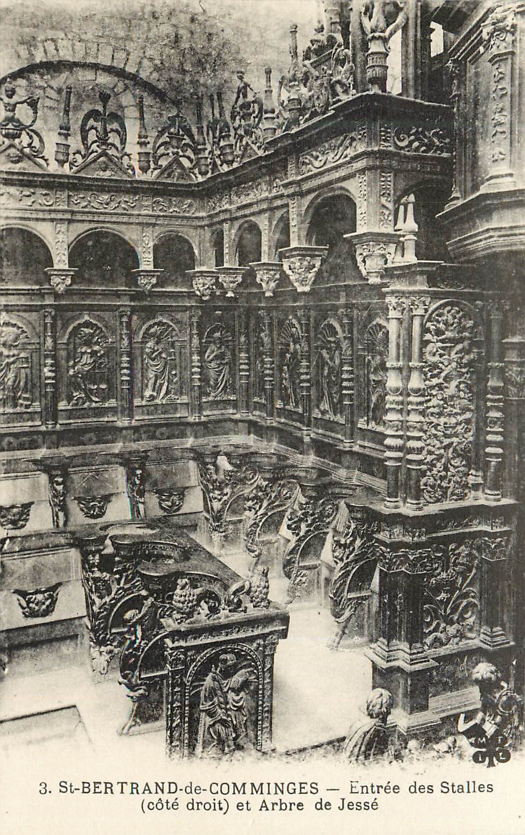 CPA Saint Bertrand de Comminges Entree des Stalles (Cote Droit) et Arbre de Jesse