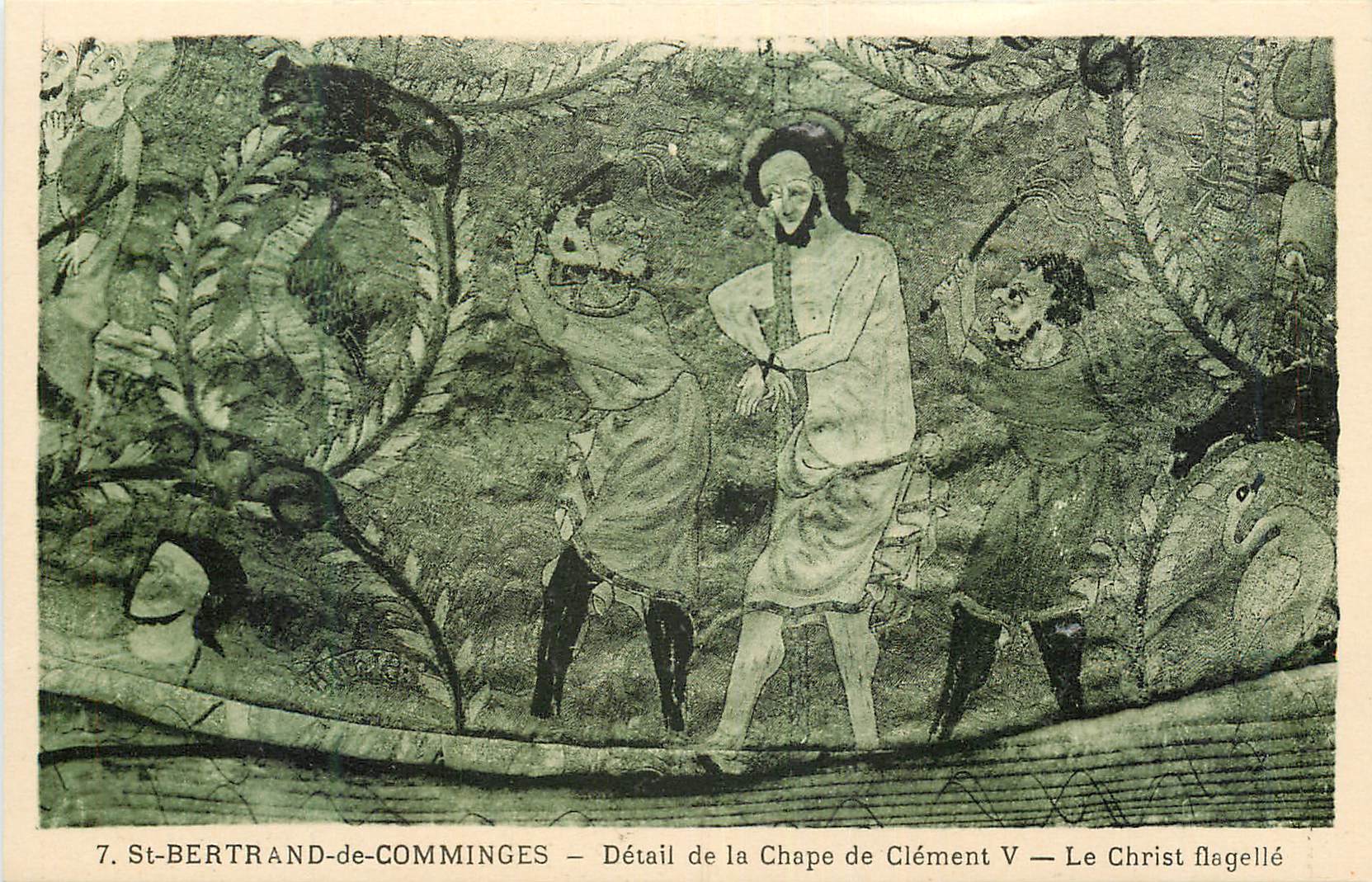 CPA Saint Bertrand de Comminges Detail de la Chape de Clement V LE Christ Flagelle