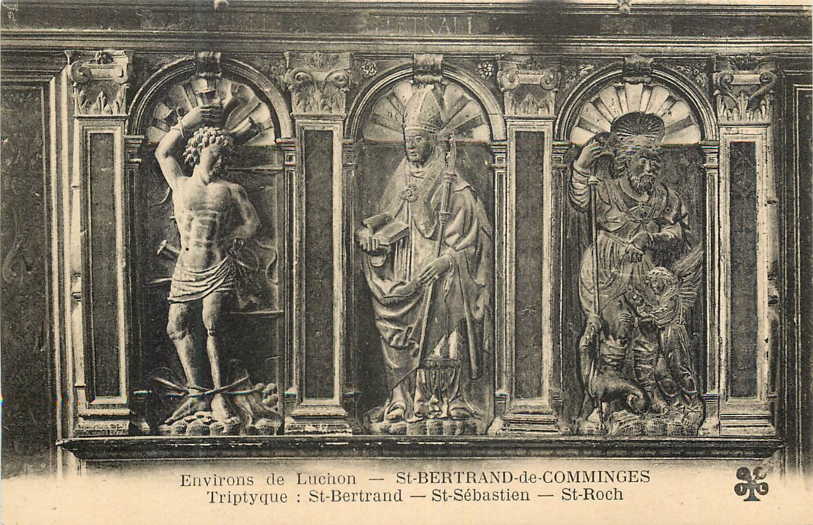 CPA Environs de Luchon Saint Bertrand de Comminges Triptyque St Bertrand St Sebastien St Roch