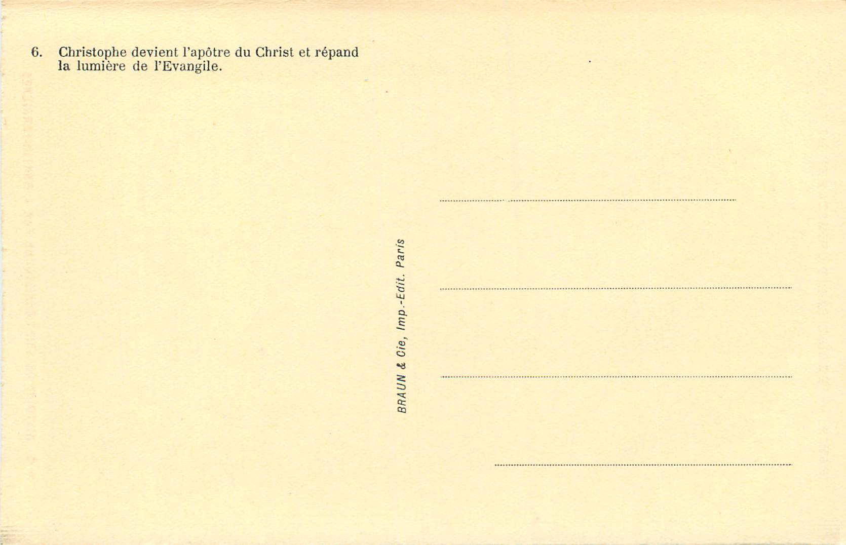 CPA Eglise Saint Christophe de Javel par Martin Perrieres — Rückseite