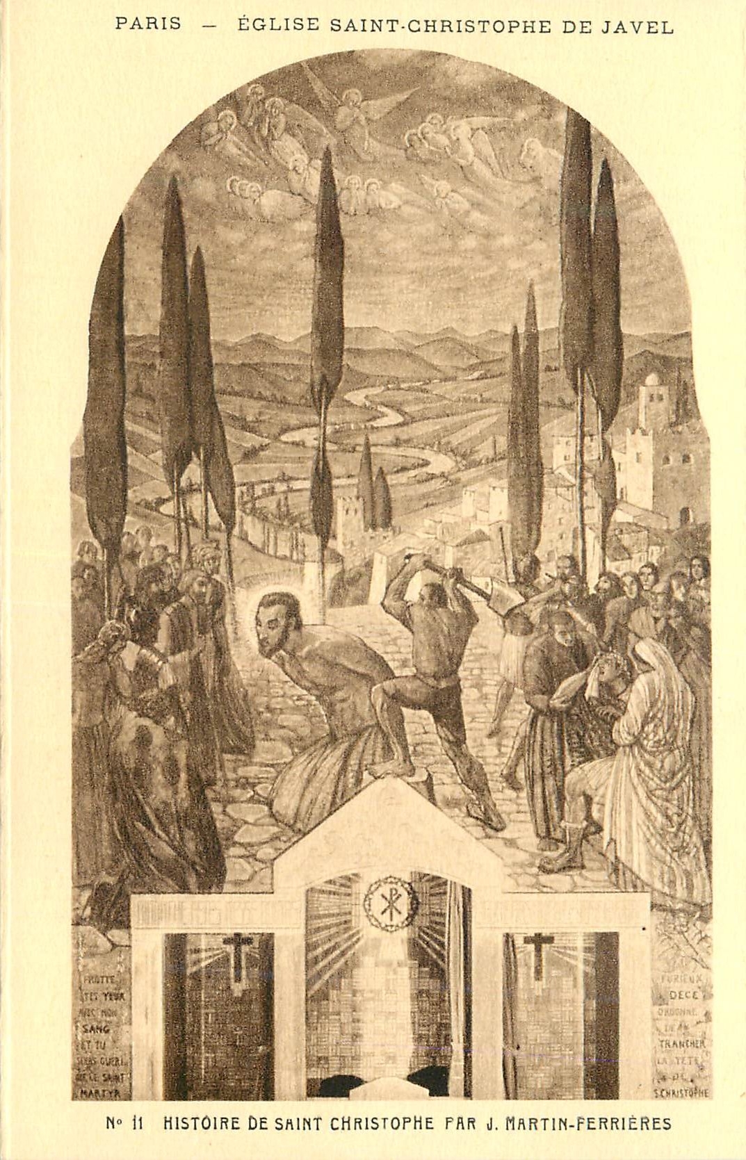 CPA Eglise Saint Christophe de Javel par Martin Perrieres