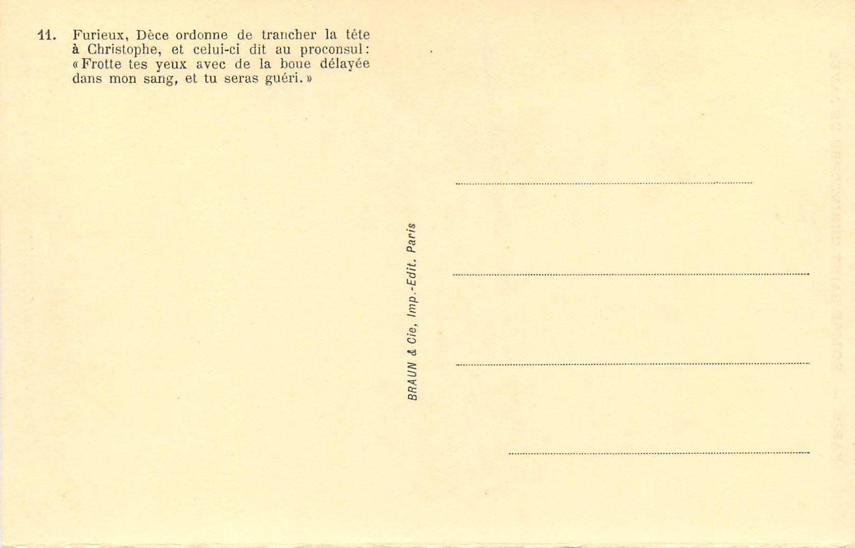 CPA Eglise Saint Christophe de Javel par Martin Perrieres — Back