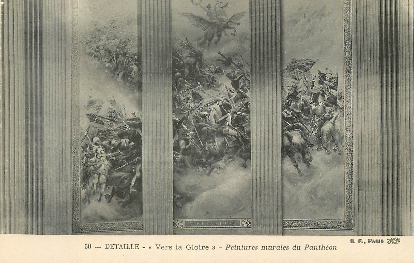 CPA Detaille vers la Gloire Peintures Murales du Pantheon