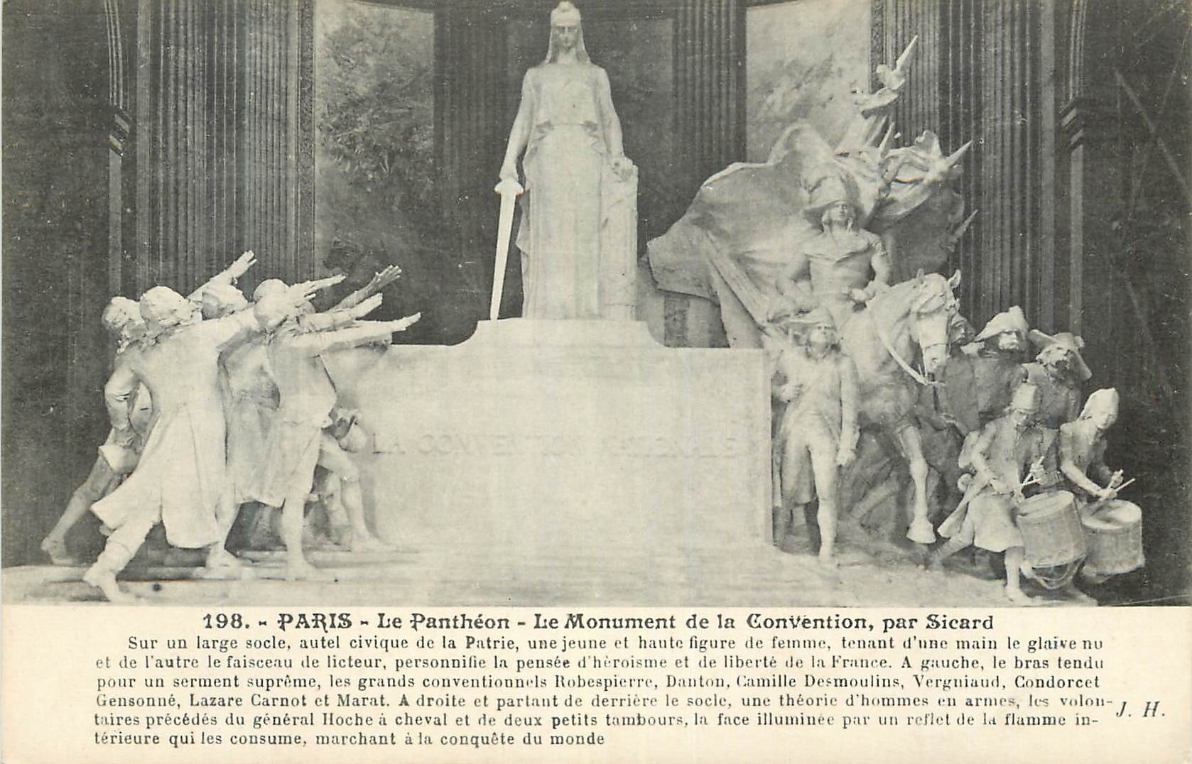 CPA Peintures le Pantheon Le Monument de la Convention par Sicard
