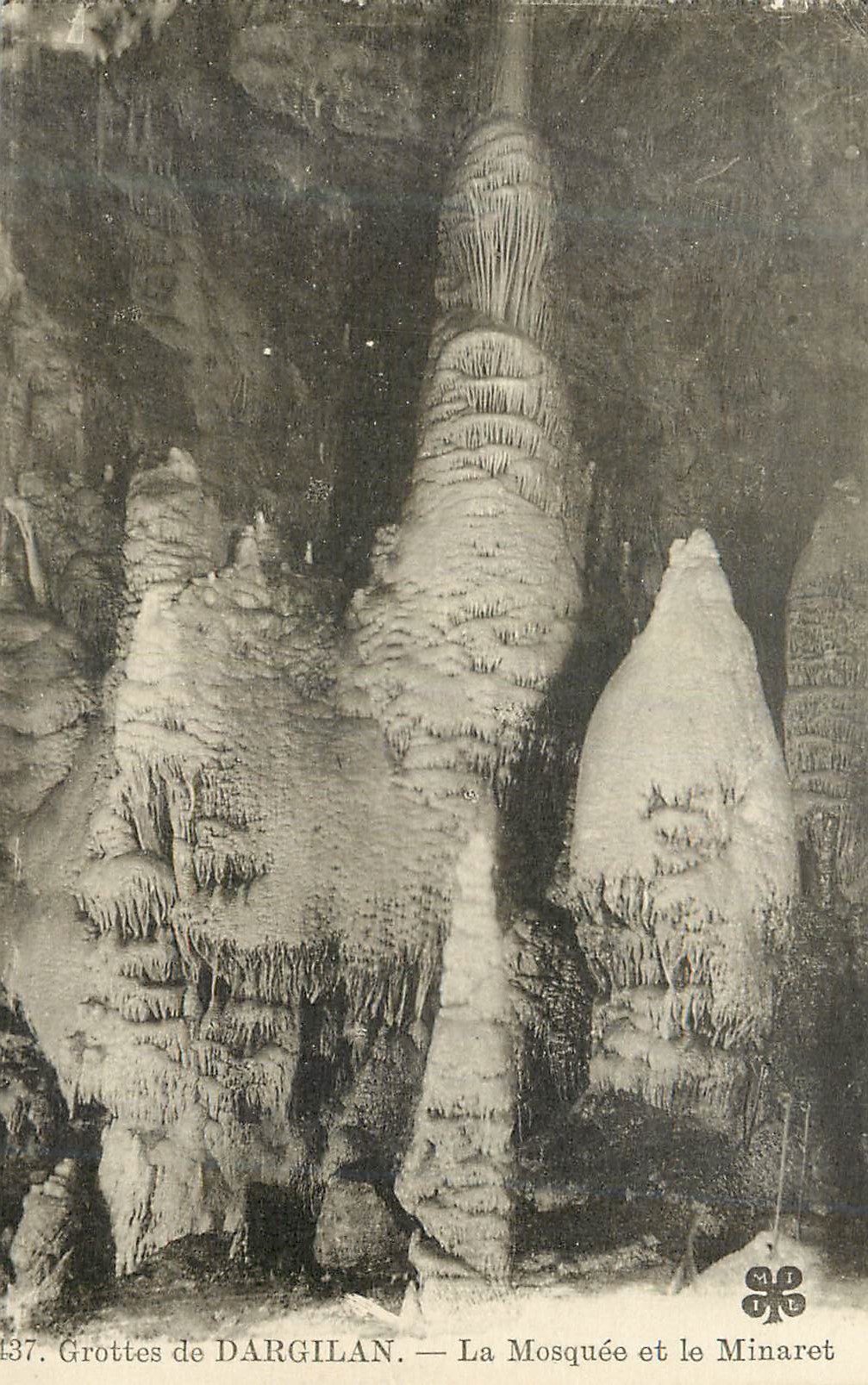 CPA Grottes de Dargilan La Mosquee et le Minaret