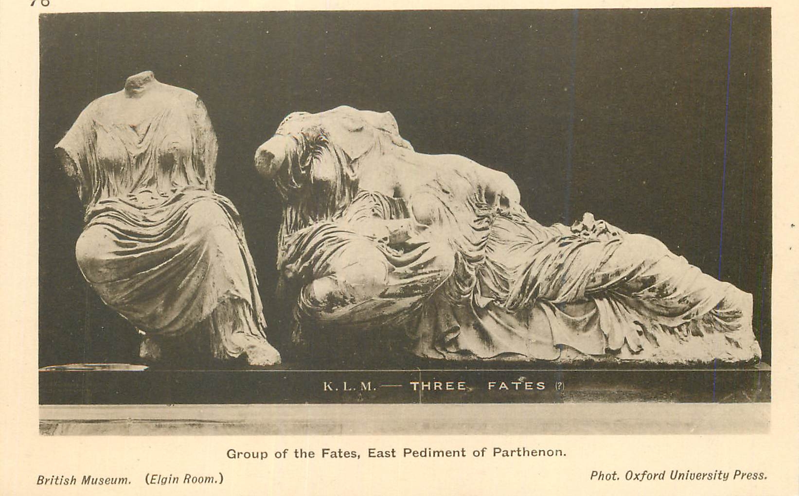 CPA Group of the Fates East Pediment of Parthenon British Museum
