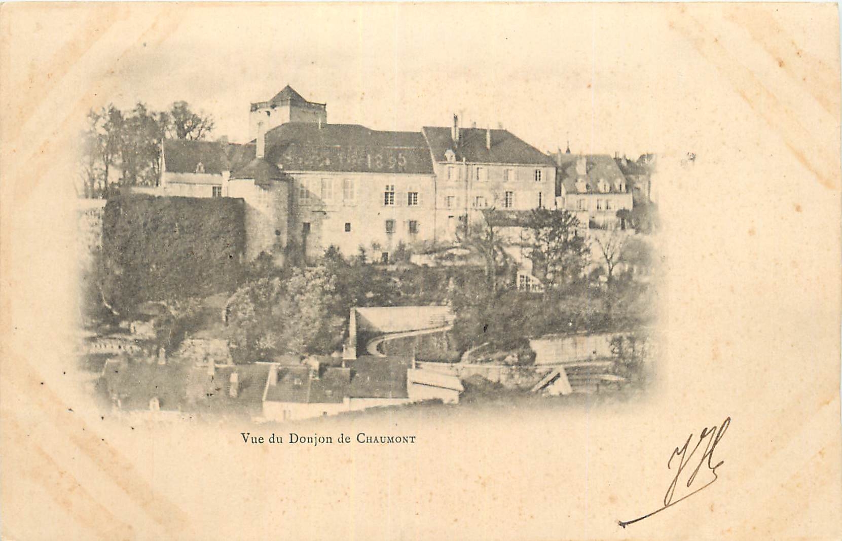 Vue du Donjon de Chaumont — 1895 — J.H. (éditeur ?)